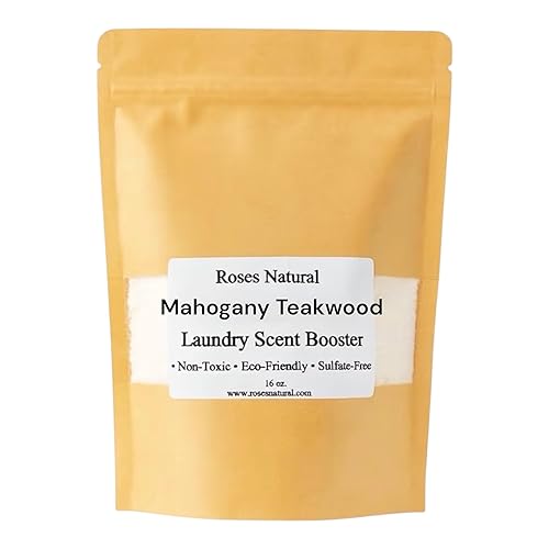 Roses Natural Plant-Based Laundry Scent Booster 16 oz Each - Essential Oil & Phthalate-Free Fragrance Infused - Sandalwood, Narcissist, Rouge Luxe
