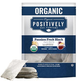 Organic Positively Tea Company, Passion Fruit Black Tea Bags, 100 Count, Eco-Friendly Tea Bags, Non-GMO