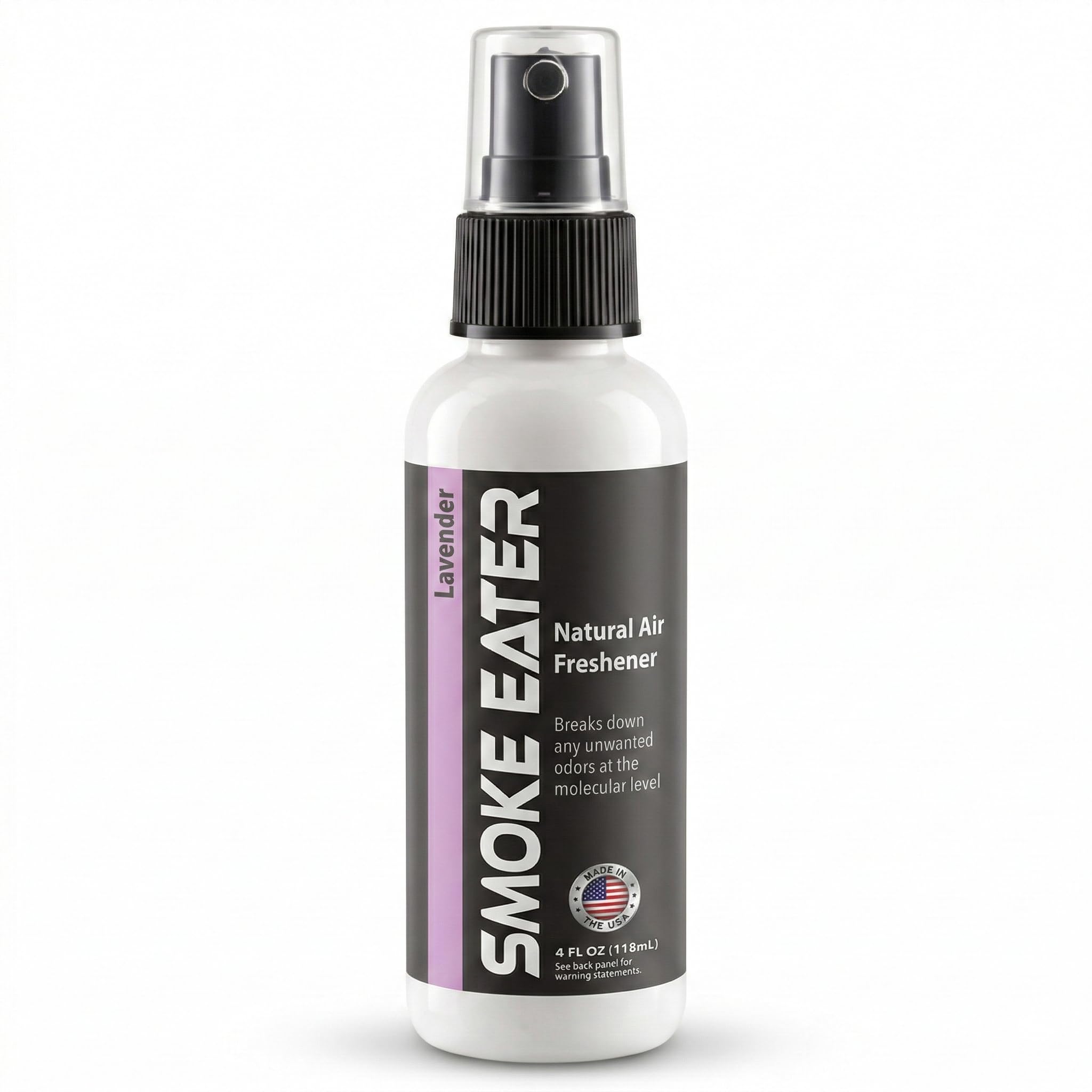 Smoke Eater Cigarette, Cigar, Cannabis & Tobacco Odor Eliminator Spray & Air Freshener for Car, Home, Clothes - Lavender, 4 oz Travel Size - Tea Tree
