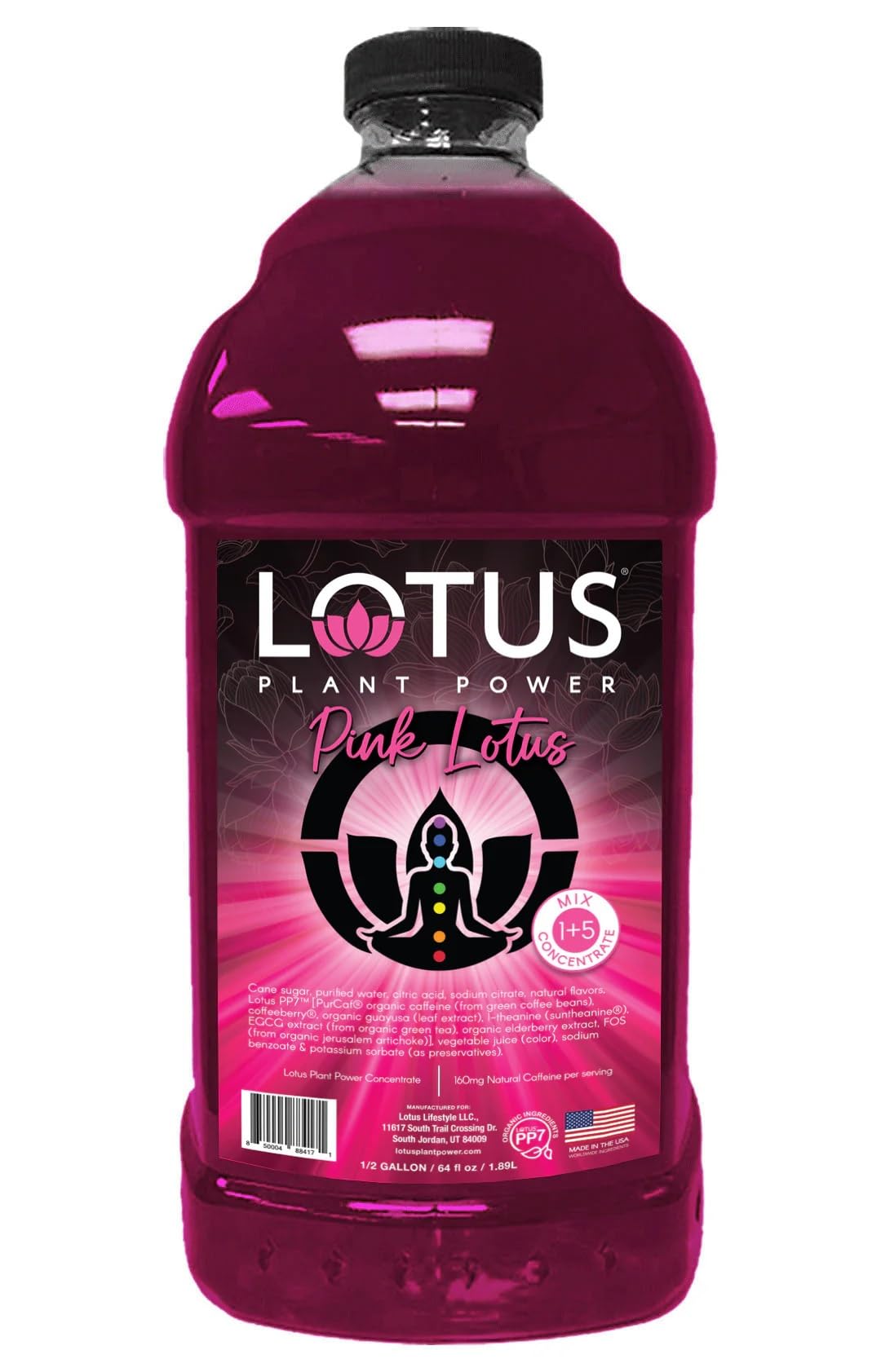 Lotus Energy Drink Concentrate 64 fl oz (Pink) Pack of 2