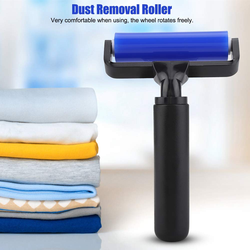 Dust Removal Silicone Roller Anti-static Roller Brush Four Sizes Manual Cleaner Tool for Dust Pet Hair Clothes Carpet Furniture(4in)