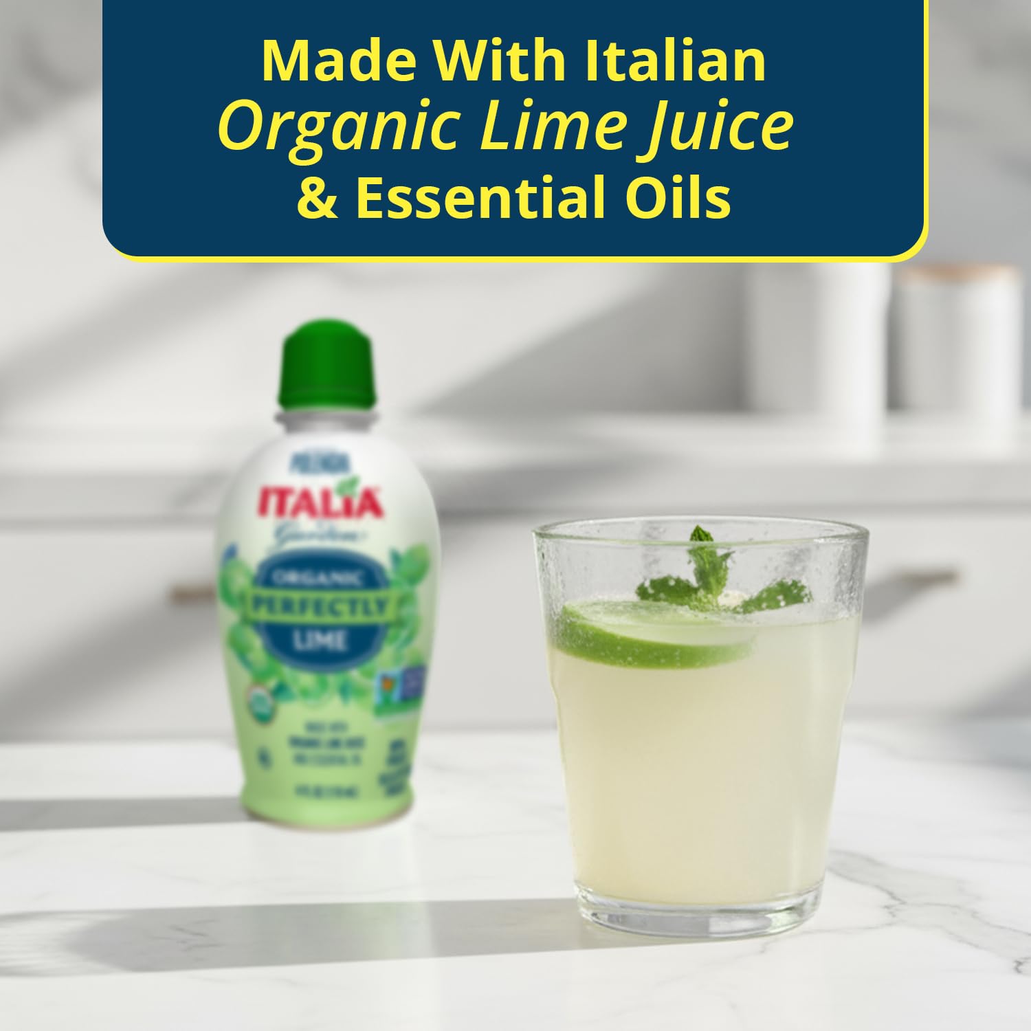 Italia Garden Organic Lemon & Lime Juice Variety Pack - 4oz Each (Pack of 2) - 100% Organic Juices - Perfect for Cooking, Drinks, Marinades & More