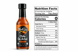 Chile De Arbol Hot Sauce by Fresco Sauce- Arbol Chilies - Mango - Flavorful - All Natural- Vegan - Gluten Free - 5 fl oz