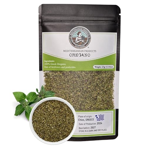Mediterranea Products Greek Oregano - Traditionally Dried & Hand-Picked Premium Oregano Leaves - 100% Natural Dried Oregano Direct from Greek Farmers