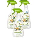 Babyganics Toy & Highchair Cleaner, Pack of 3, Fragrance-Free Multipurpose Household Cleaning Spray for Kids Toys, High Chair, and More, Child Safe