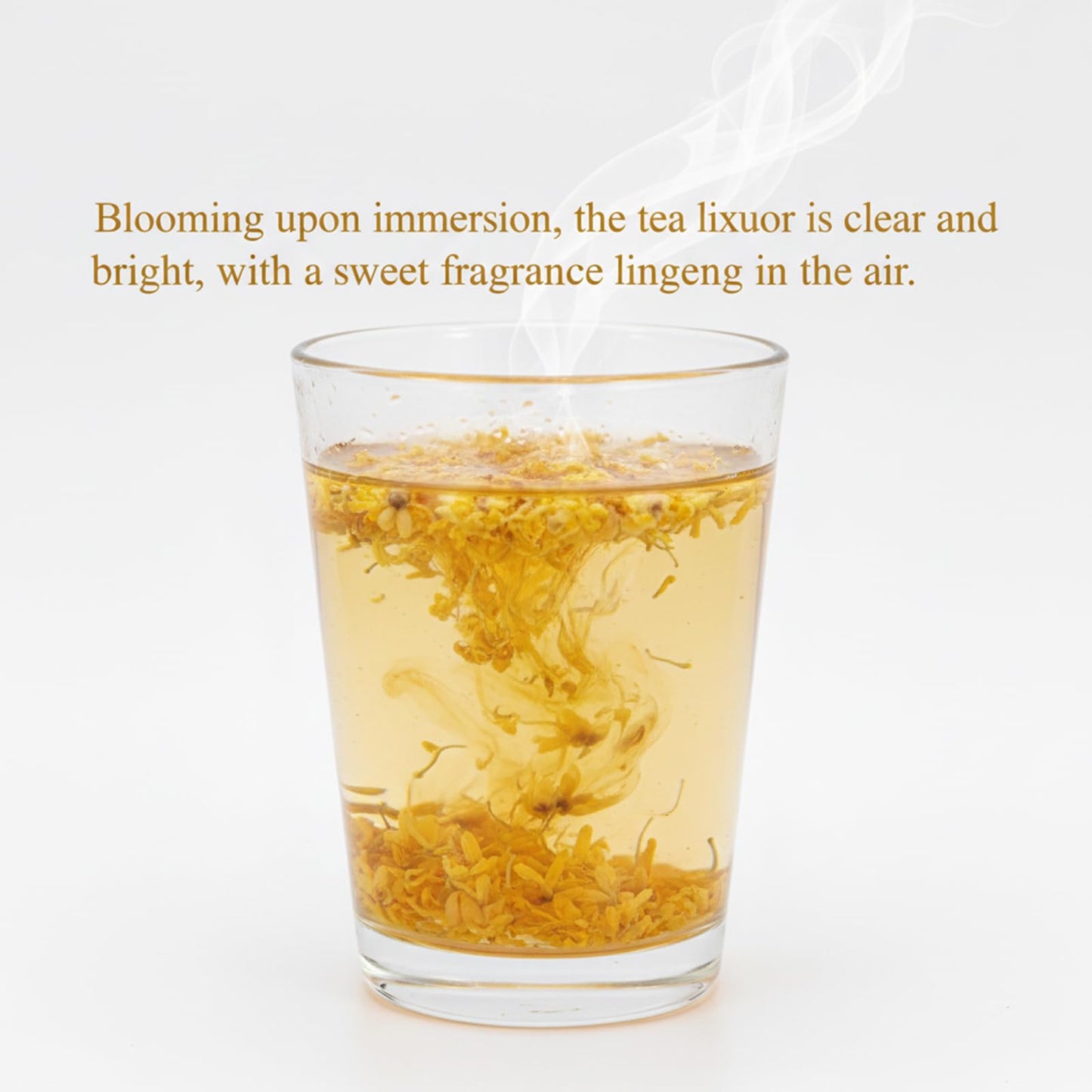 Osmanthus 3.53oz /100g, Dried Osmanthus Flower Edible Osmanthus Loose Leafe Tea, Chinese Traditional Fragrans Tea for Bervage, Food, Baking, Jam, Gui