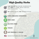 AutoimmuniTea -- AIP Energy Tea Blend, for Energy Boost, Cognitive Function, with Organic Green Tea, Lemongrass, and Spearmint - 15 Loose Leaf Tea