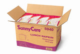 Sunnycare #5940 Premium Luncheon Napkin Embossed One-ply 1/4 Fold 11.5"x12.5" ;250sheets/pack;24packs/case;6000/case