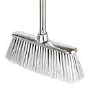 GLOHOO Indoor Soft Bristles Angle Sweeping Broom with Long Handle for Kitchen Hardwood Floor Cleaning