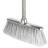 GLOHOO Indoor Soft Bristles Angle Sweeping Broom with Long Handle for Kitchen Hardwood Floor Cleaning