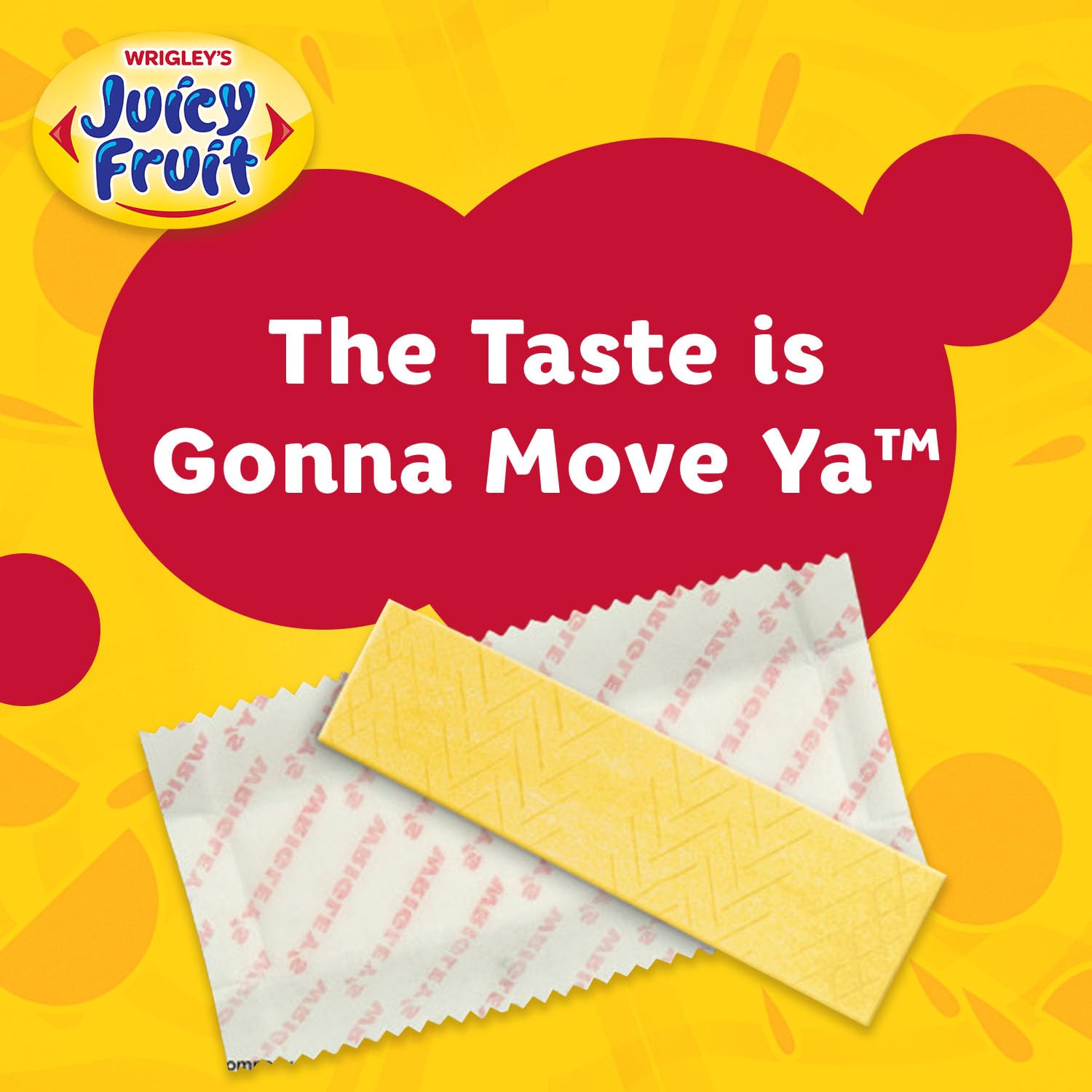 JUICY FRUIT Gum, Original Chewing Gum, Bulk Candy Individually Wrapped, 45 Count, 3 Packs, Bulk