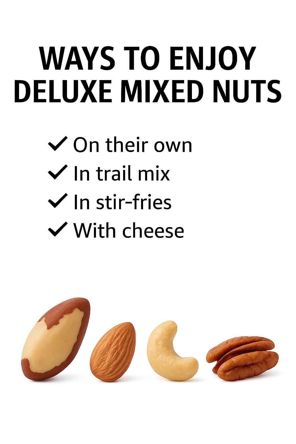Foods Alive Organic Deluxe Mixed Nuts, 8oz, Kosher Blend of Premium Organic Cashews, Almonds, Walnuts, Pecans, Brazil Nuts