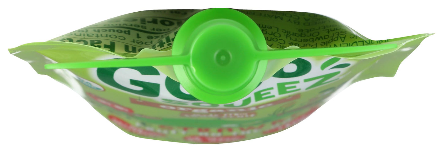 Gogo Squeez Organic Apple Strawberry Applesauce Sgl, 3.2 OZ