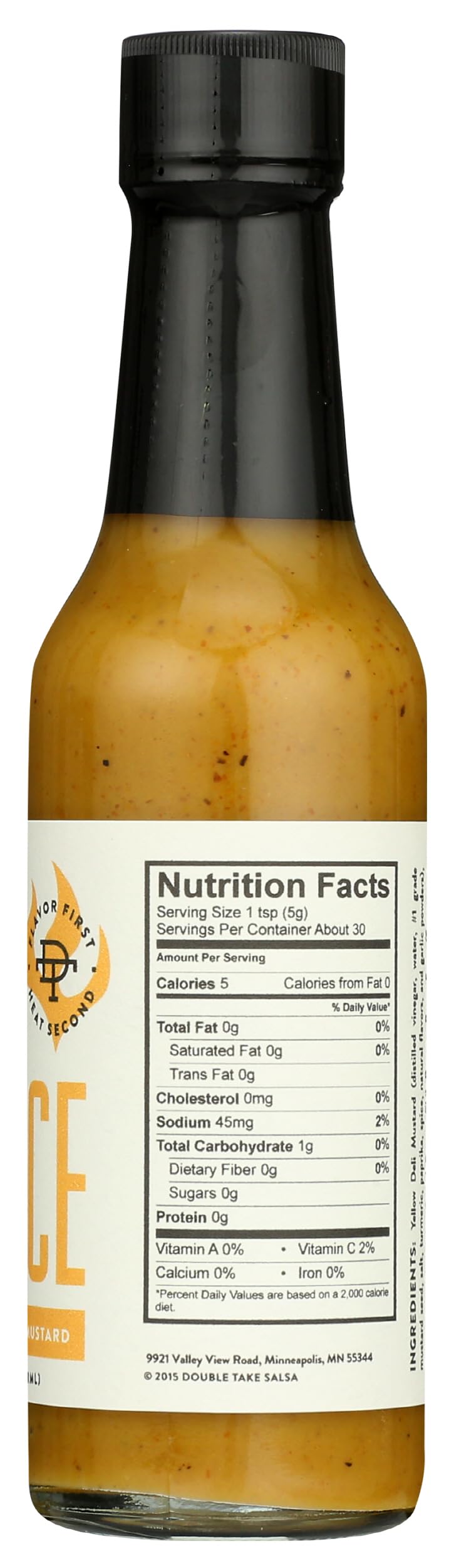 Double Take Salsa Scotch Bonnet Hot Mustard Sauce, 5 OZ