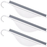 Nuorest 3 pcs Tiny Shower Mirror Squeegee for Bathroom, Window Squeegees for Shower Doors, White Window Wiper Scraper Cleaner Tool, All-Purpose