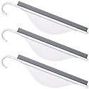 Nuorest 3 pcs Tiny Shower Mirror Squeegee for Bathroom, Window Squeegees for Shower Doors, White Window Wiper Scraper Cleaner Tool, All-Purpose