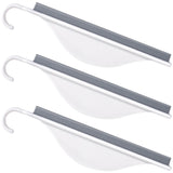 Nuorest 3 pcs Tiny Shower Mirror Squeegee for Bathroom, Window Squeegees for Shower Doors, White Window Wiper Scraper Cleaner Tool, All-Purpose