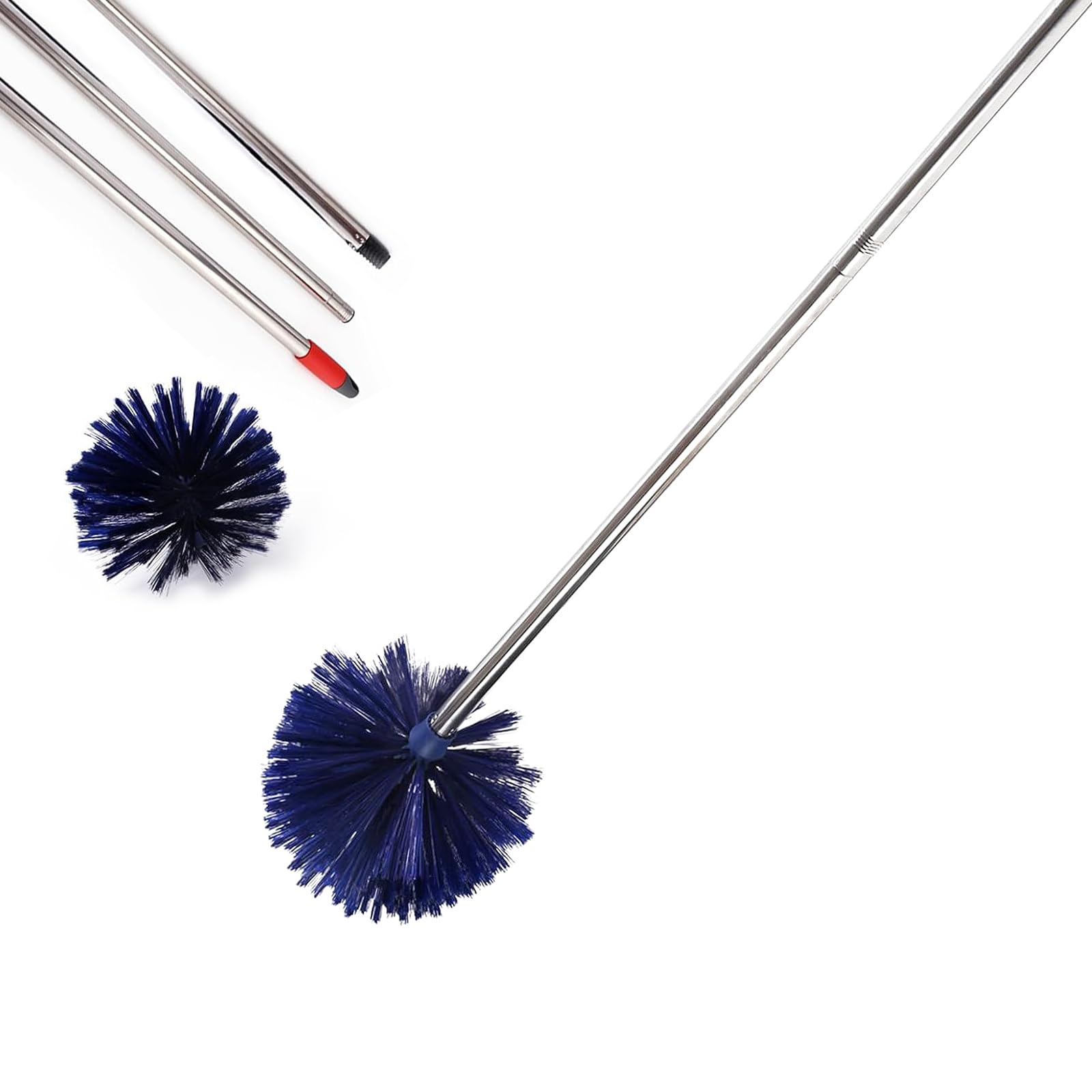 Cobweb Duster, MEIBEI Removable and Washable Ceiling Fan Duster with Long Handle-72.1", Non-Scratch Bristles Cobweb Brush for Cleaning High Ceiling