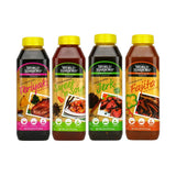 Bundle - 4 Items: World Harbors Marinade Sauces - Mexican Style Fajita, Maui Mountain Teriyaki, Jamaican Style Jerk, Maui Mountain Sweet 'n Sour