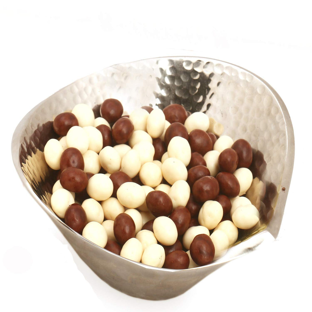 Ghasitaram Gifts Chocolate - Silver Aluminium Nutties Bowl