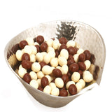 Ghasitaram Gifts Chocolate - Silver Aluminium Nutties Bowl