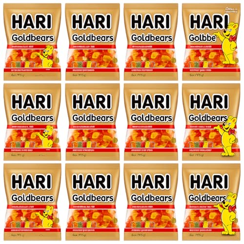 Goldbears Gummy Bears Candy - 40 Treat-Size Bags (0.4 oz Each), Assorted Fruit Flavors - Individually Wrapped - Perfect for Snacks, Party Favors