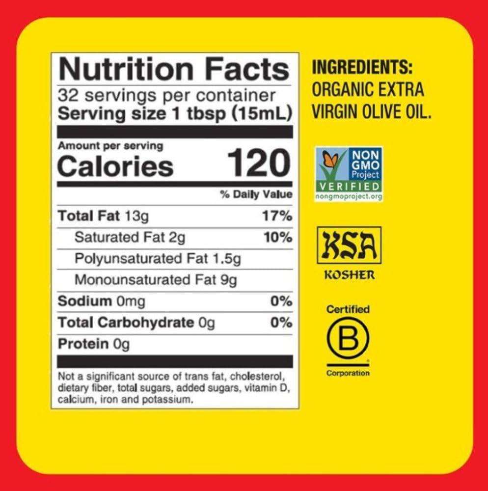Bragg Olive Oil, Organic Extra Virgin, 16 fl oz