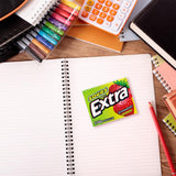 Extra, Sours Strawberry Sugar Free Chewing Gum Sour Candy Fruit Gum, 15 Stick Pack, 15 Count