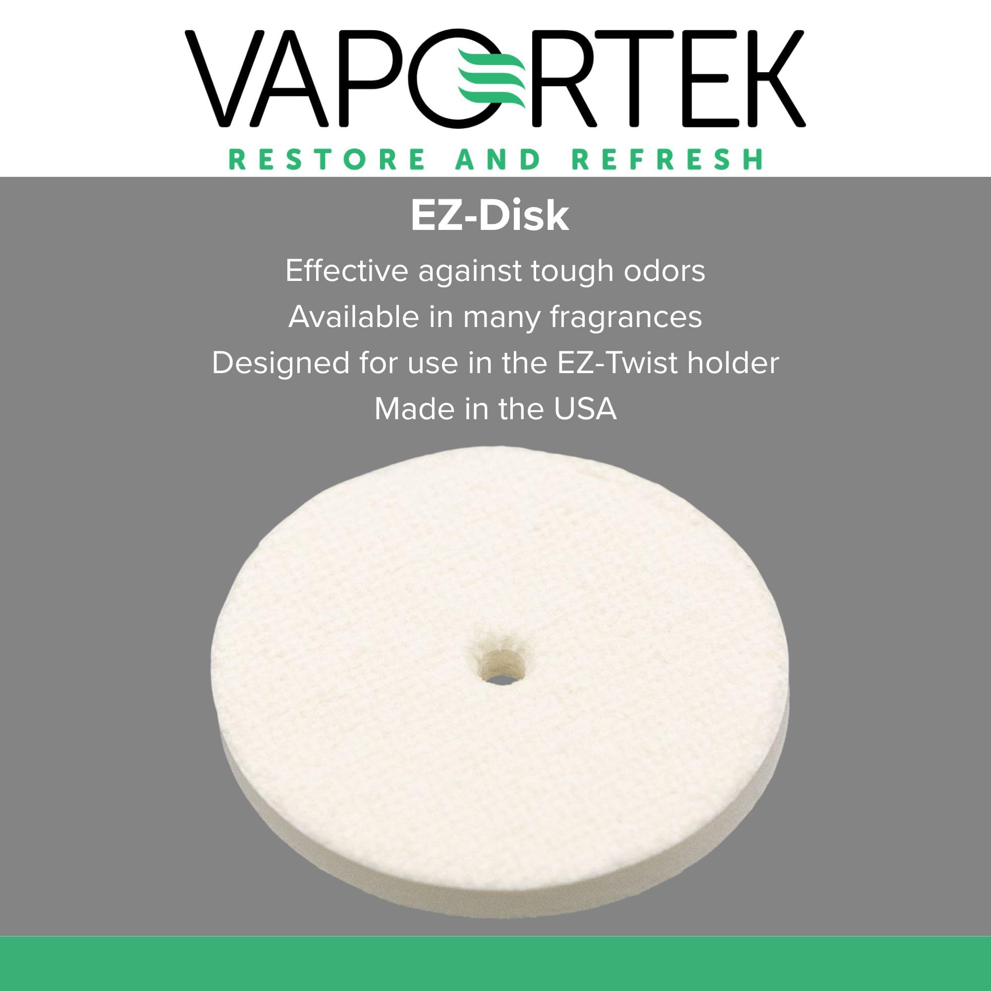 Vaportek EZ-Disk fragrance disk for use in EZ-Twist holder, 12 disks, S.O.S smoke neutralizing Scent