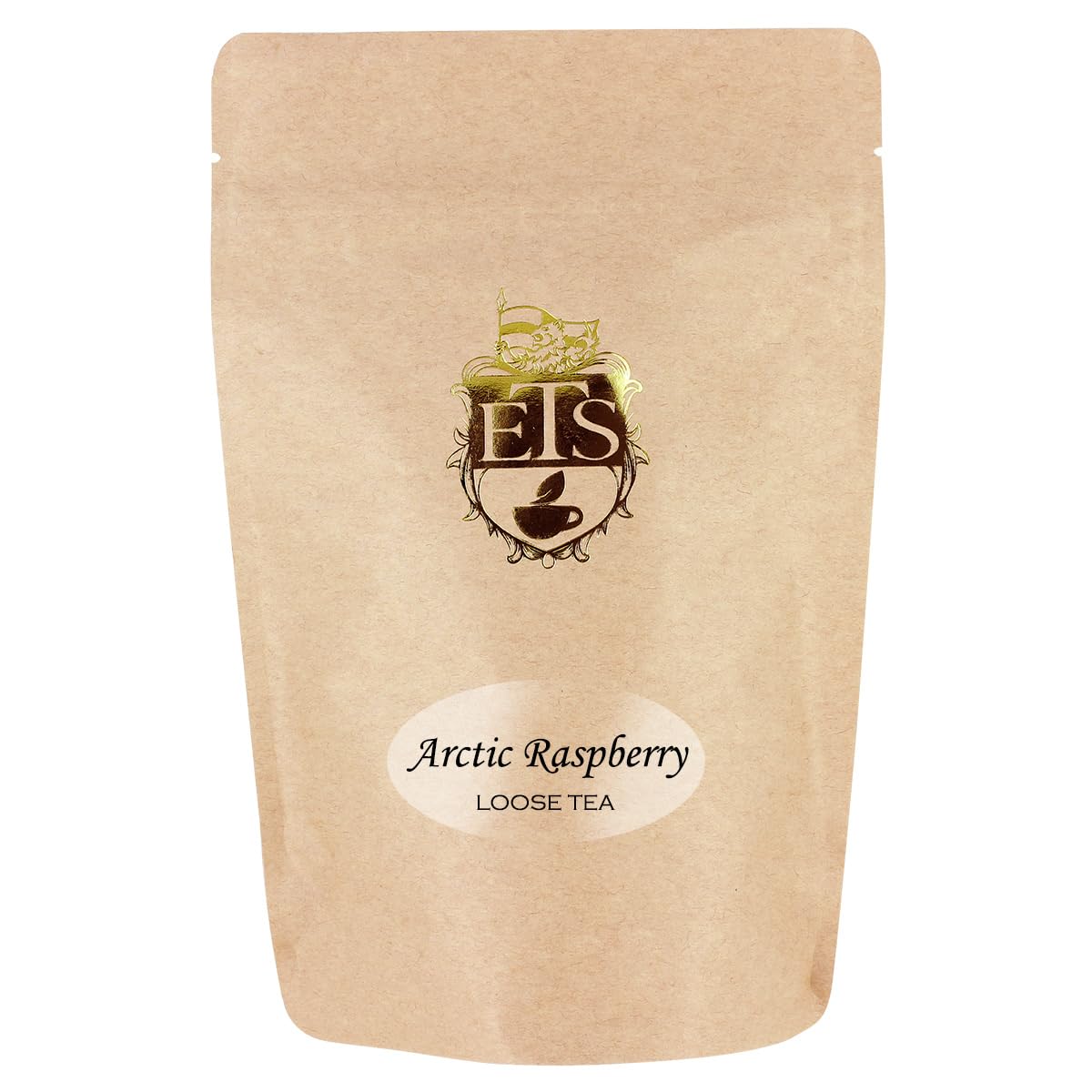 Arctic Raspberry Naturally Flavored Black Tea - Loose Leaf Pouch - 16oz | Fruity Berry Blend with Raspberry Pieces | Premium Ceylon Black Tea | Medium