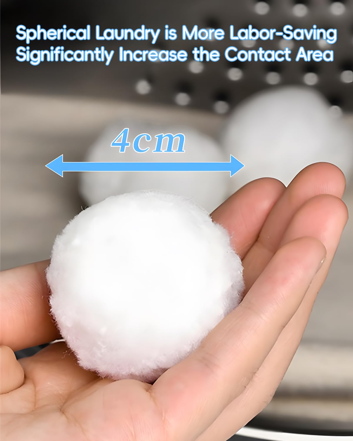New Snowball-Shaped Laundry Pet Hair Remover, Reusable Eco-Friendly - Effectively Removes Fur/Lint/Dander, Gentle on Clothes, Protects Machine, Easy