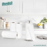 Amazon Brand - Presto! Ultra-Strong Premium Paper Towels, 158 Sheet Huge roll - Flex-a-Size, 6 Rolls, Equivalent to 19 Regular Rolls, White