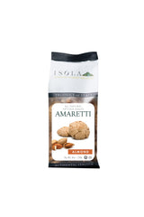 Isola Italian Amaretti Almond Coffee Cookies, Traditional Baked Almond Biscuit, 8 oz Pack, Crisp Artisan Cookies for Espresso, Dessert Pairings, Petit