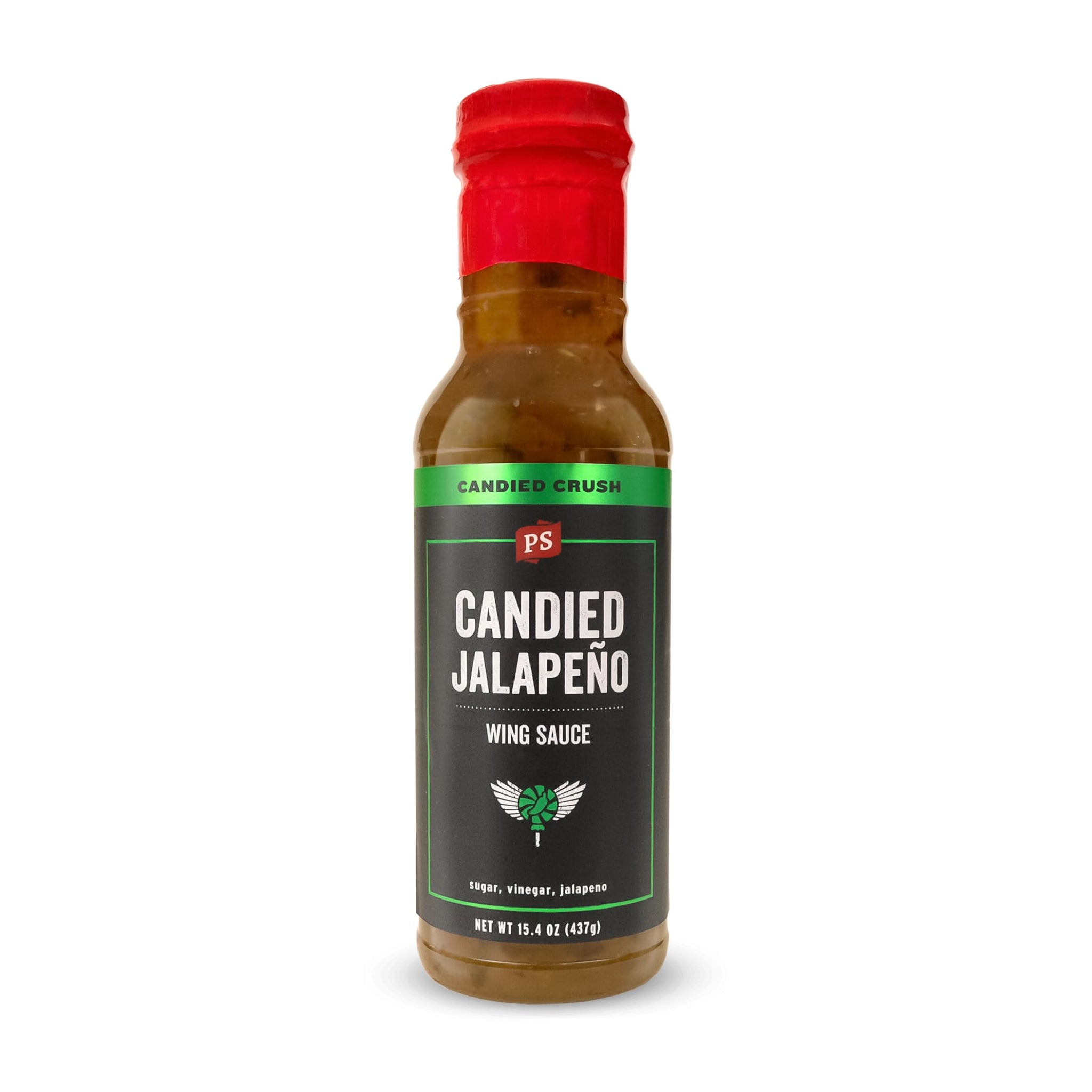 PS Seasoning Candied Jalapeno BBQ Chicken Wing Sauce - Sweet and Spicy All-Purpose Hot Sauce for Grilling, Dipping, Tossing, and Marinating - Perfect
