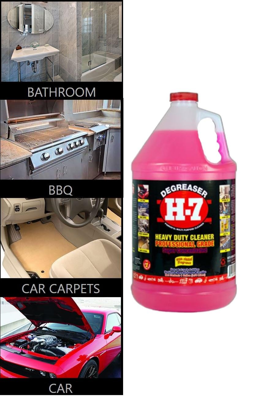 H-7,Degreaser 1 gal,Heavy Duty Cleaner and Degreaser