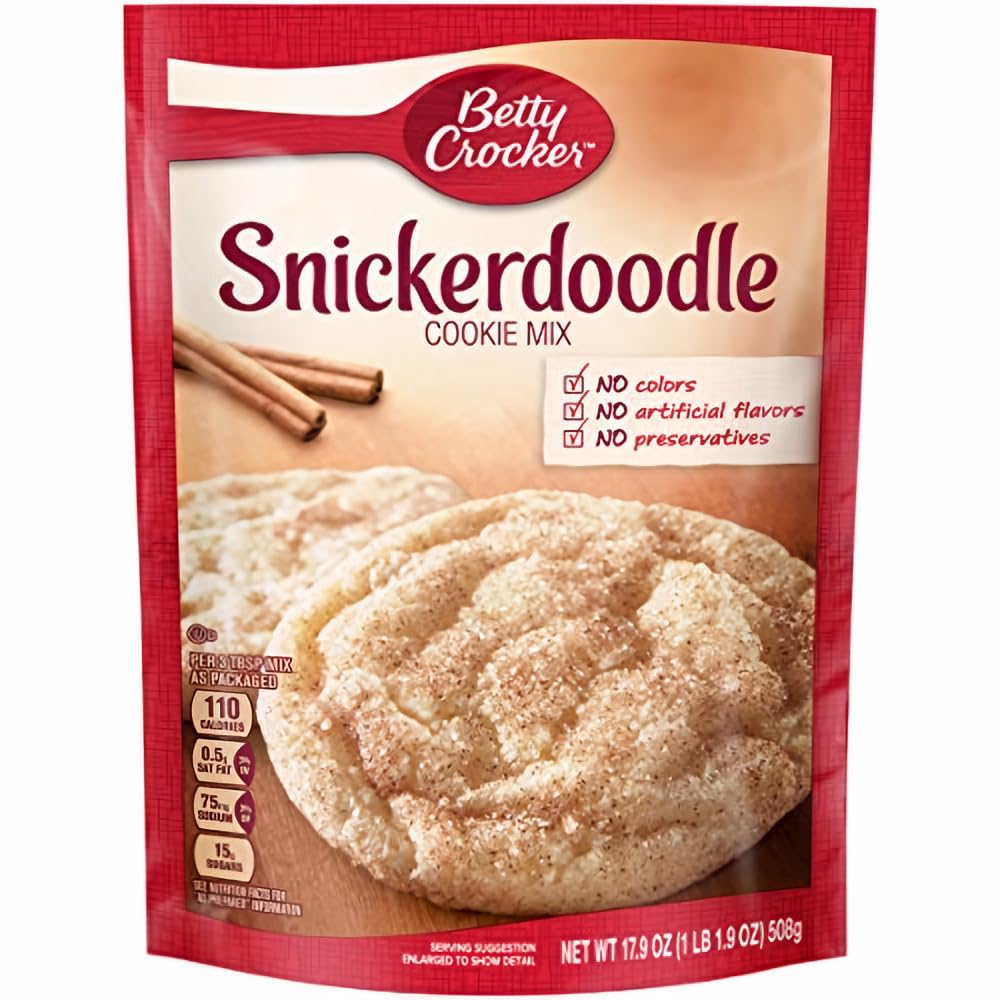 Betty Crocker Cookie Mix Snickerdoodle 17.9 oz (Pack of 4)