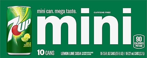 7-UP, 7-UP Mini Lemon Lime Soda, 7.5 Ounce