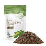 Halo Naturals Organic Agrimony Herb Cut & Sifted, 4 Ounces (Agrimonia eupatoria) USDA Certified | Resealable Pouch| Packaged in The USA
