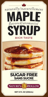 Nature’s Hollow Sugar Free Maple Syrup - Keto Friendly, 0 Net Carbs, Low Calorie Pancake & Waffle Syrup, No Sugar Added, Gluten Free, Maple Syrup