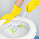 Pine-Sol Toilet Bowl Cleaner Brush with Holder | Heavy Duty Cleaning Wand with Under The Rim Scrubber, Non-Slip Handle, Storage Caddy | Bathroom