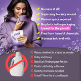 Laundry Turtle - Lavender Laundry Sheets Up to 100 Machine Loads - Strips, Travel Size, 50 Non Toxic Laundry Detergent Sheets, Fresh Scent Washing