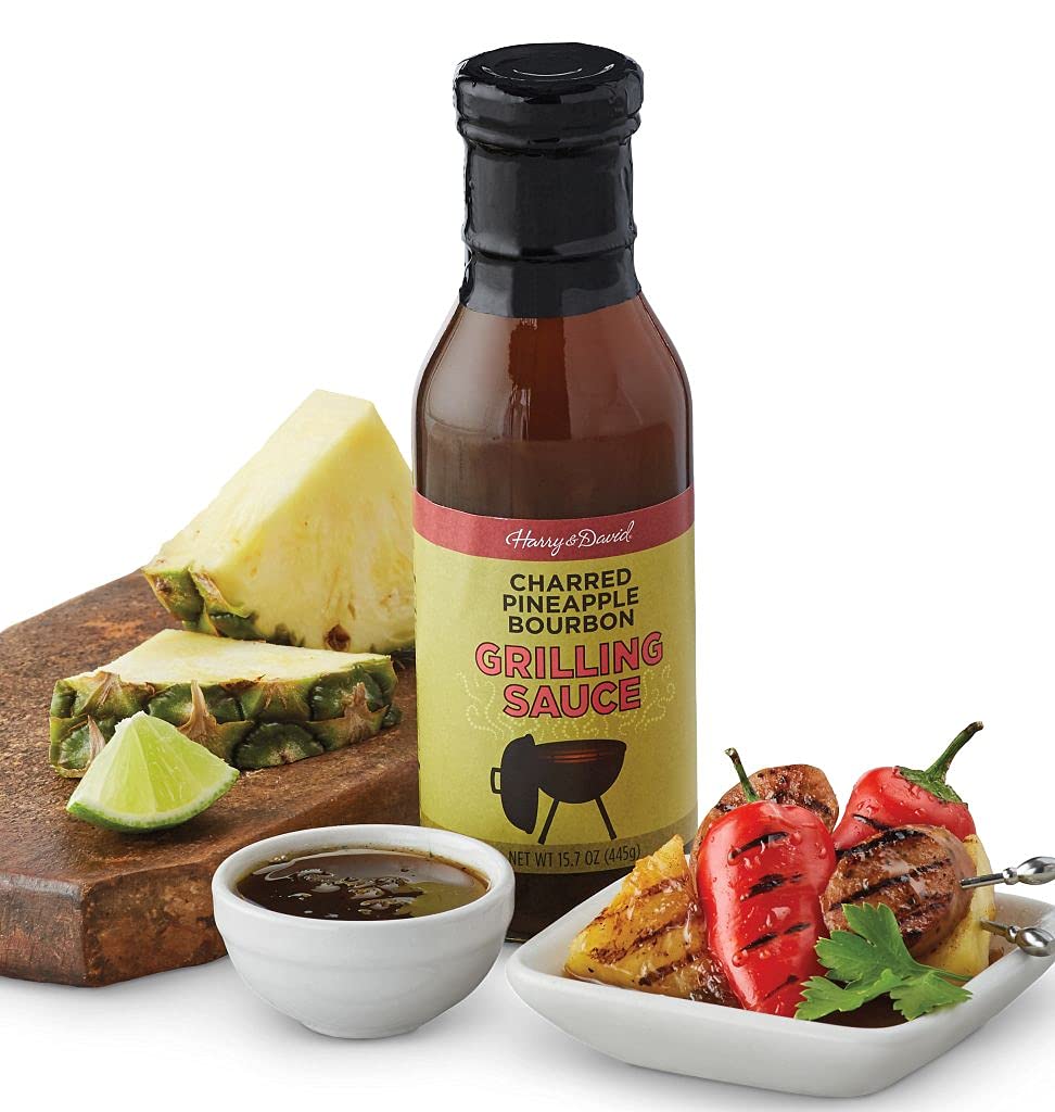 Harry & David Charred Pineapple Grilling Sauce (15 Ounces), Charred Pineapple Sauce Recipe, Marinade, Grilling Recipes