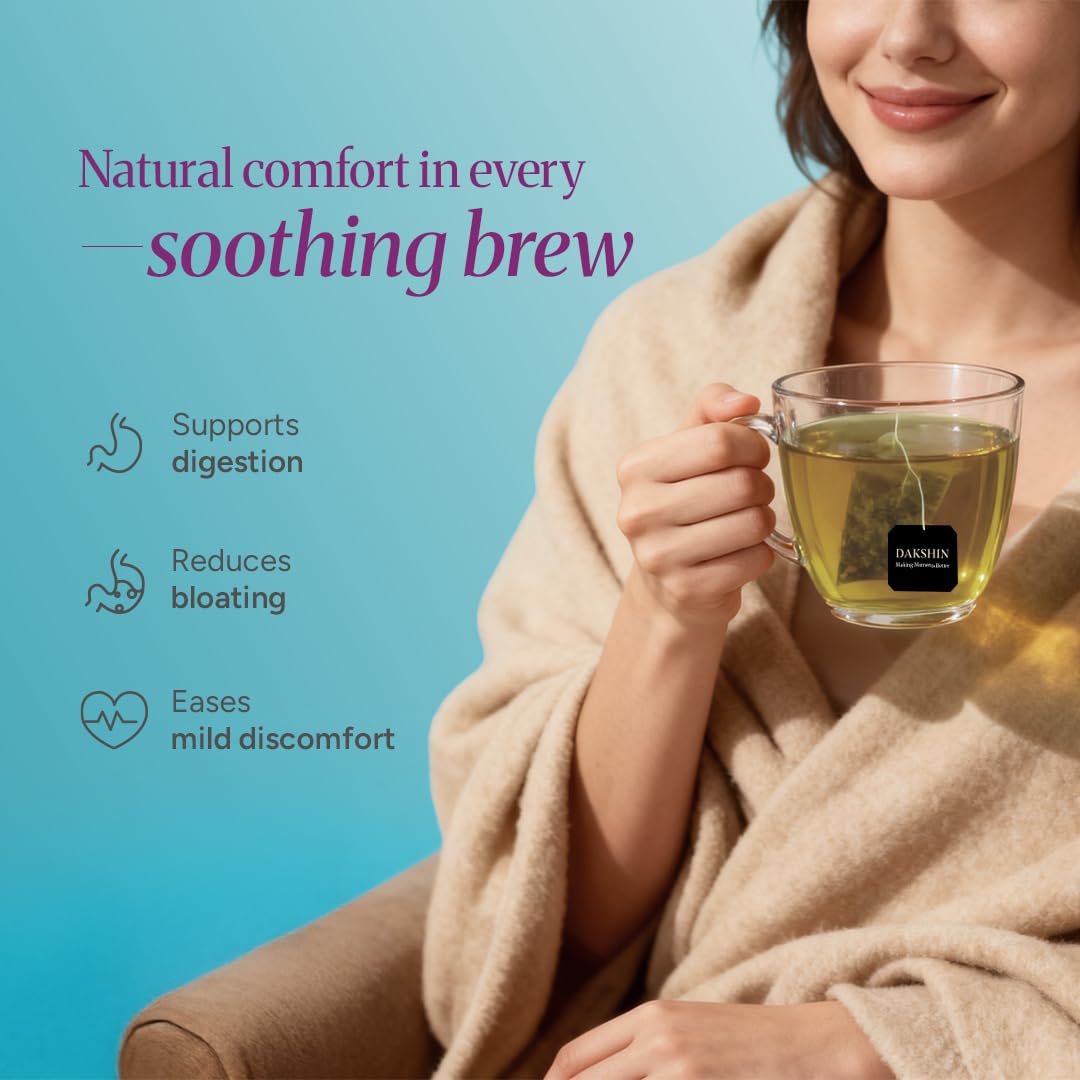 DAKSHIN Organic Sleep Tea Bags | Chamomile, Lavender, Gotu Kola & Licorice Root | Caffeine-Free Bedtime Relaxation Tea | USDA Organic | 16 Tea Bags