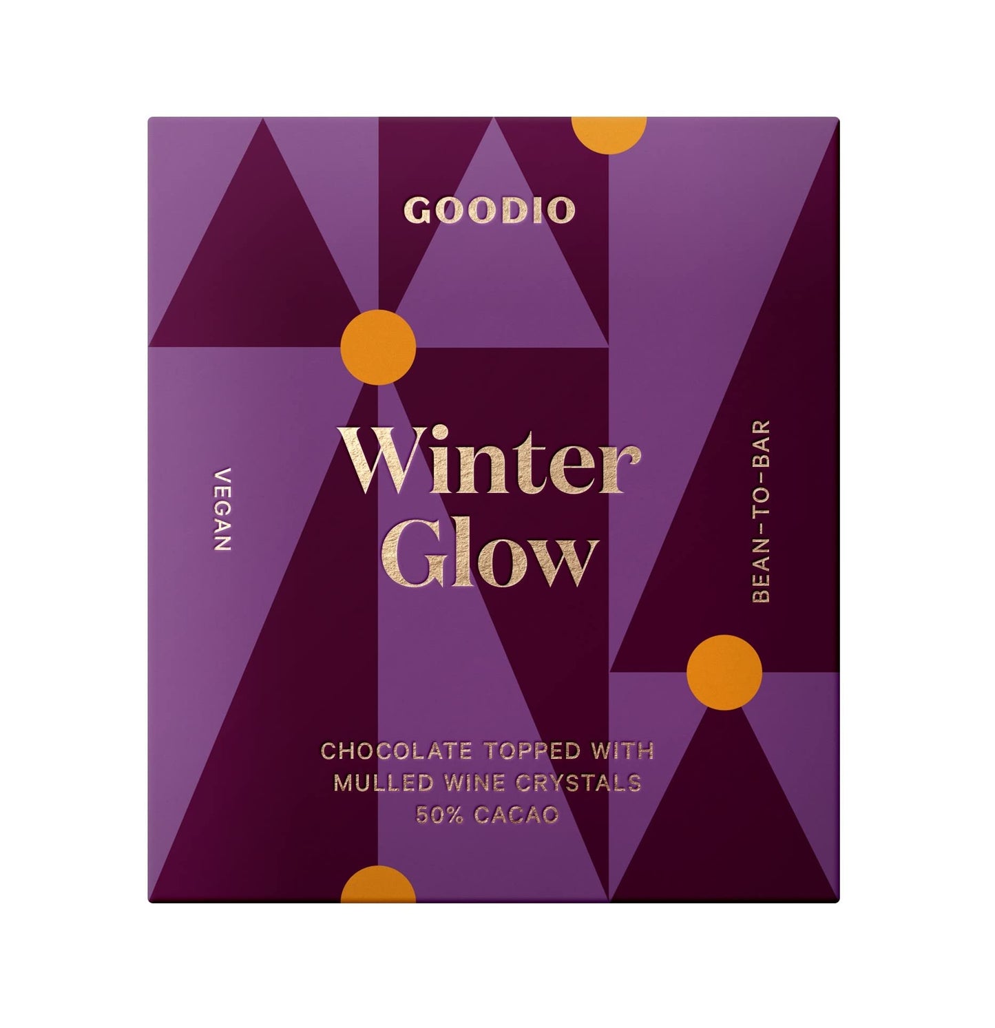 Goodio Chocolate Winter Glow Raw Chocolate Bar, 1.7 OZ