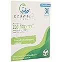 Ecowise Clean, Laundry Detergent Sheets Eco-Friendly Strips, Concentrated Biodegradable Washer Sheets, Floral, 30 Count (Pack of 1)…
