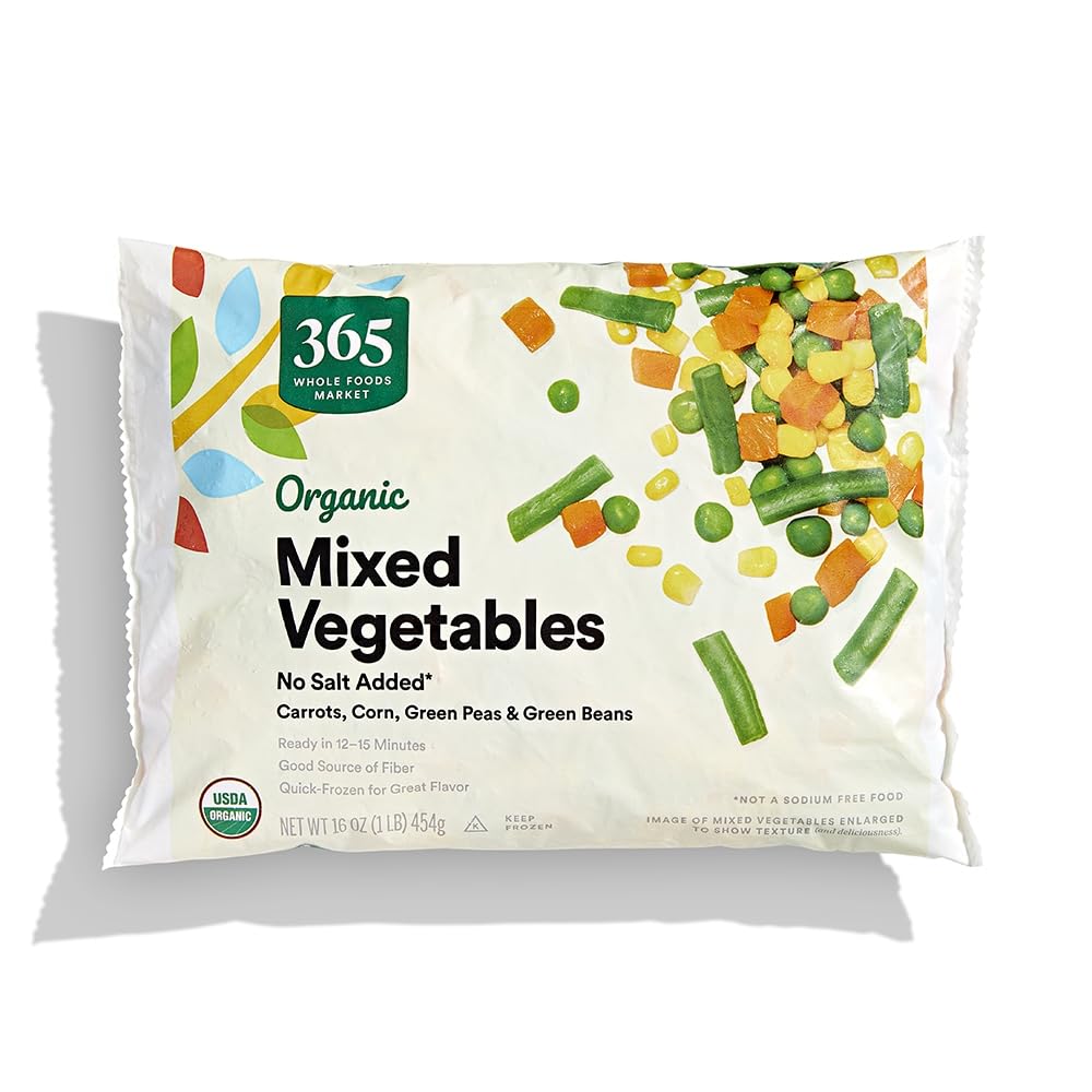 365 by Whole Foods Market, Organic Mixed Vegetables No Salt Added, 16 oz, (Frozen)