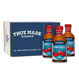 True Made Foods Carolina Red BBQ Sauce, Authentic Pitmaster Barbecue Recipe, No Sugar, Keto, Whole30, Paleo, Vegan, Gluten Free (18oz, 3 Pack)