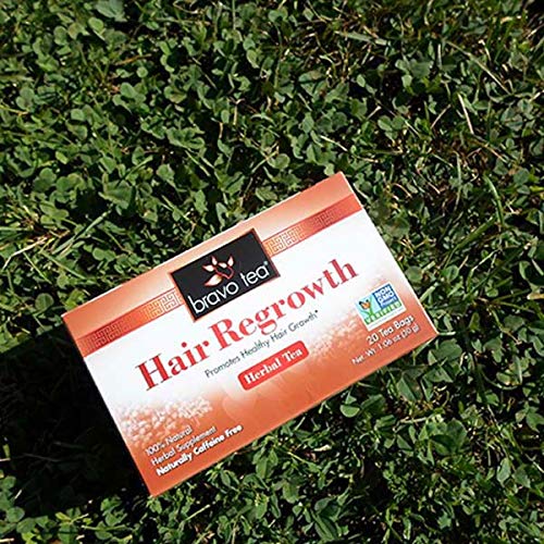 Bravo Tea Hair Regrowth Herbal Tea Caffeine Free, 20 Tea Bags