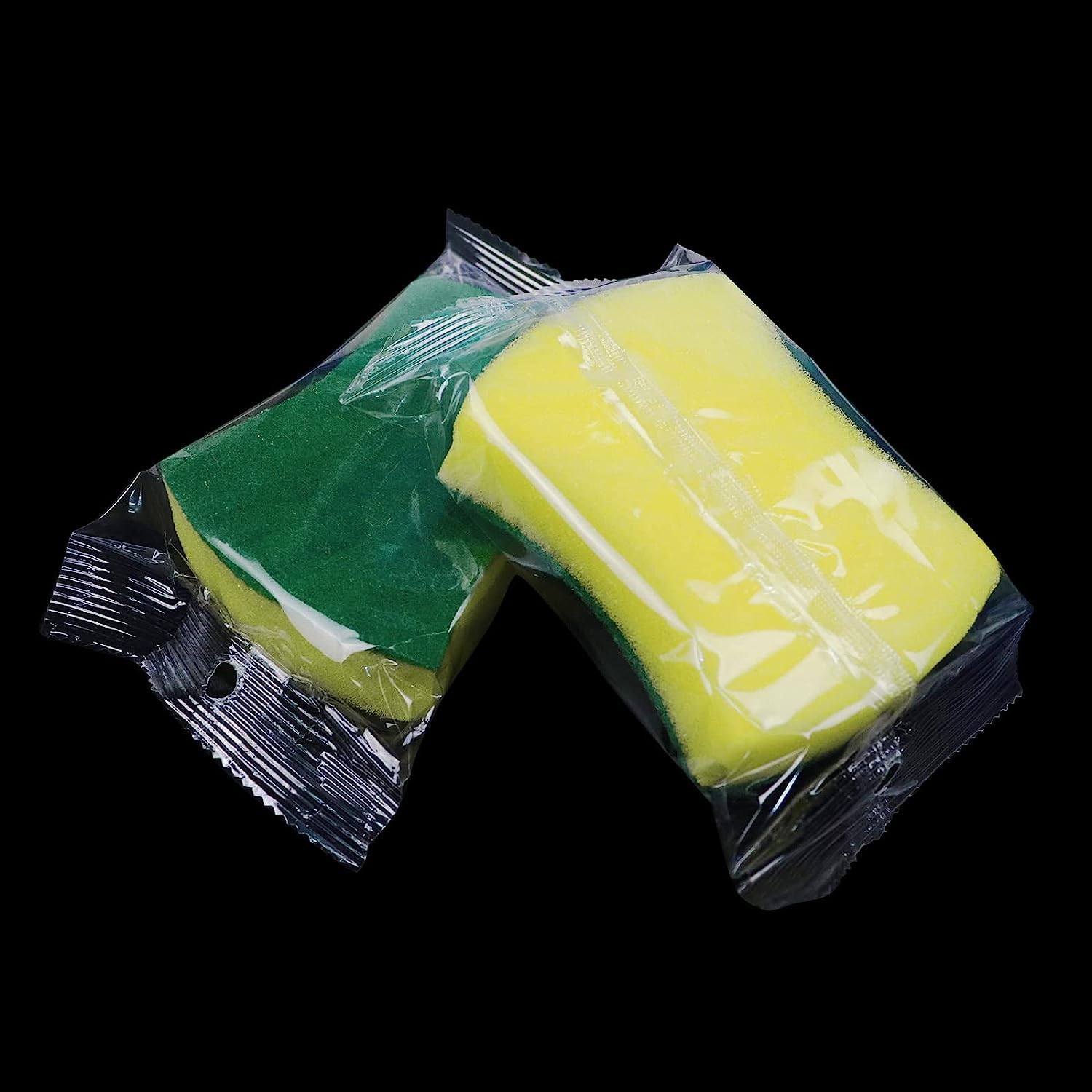 (490 Pack) Kheoxusa Individually Wrapped Sponges,Sponge Individually Wrapped,Individually Wrapped Sponges Bulk Packed for Cleaning Dishes Kitchen