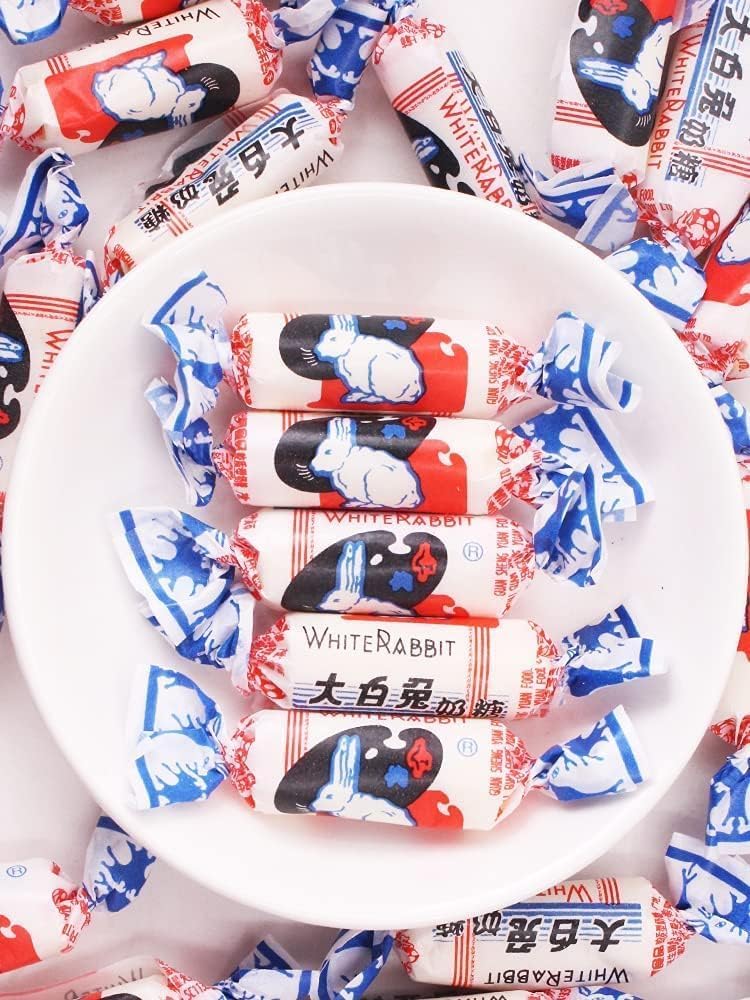 White Rabbit Toffee Childhood Tastes Toffee Small Gifts Snacks Shanghai Specialties White Rabbit Creamy Candy 17.7 Oz(500 Gram) (1.1 Pound (Pack